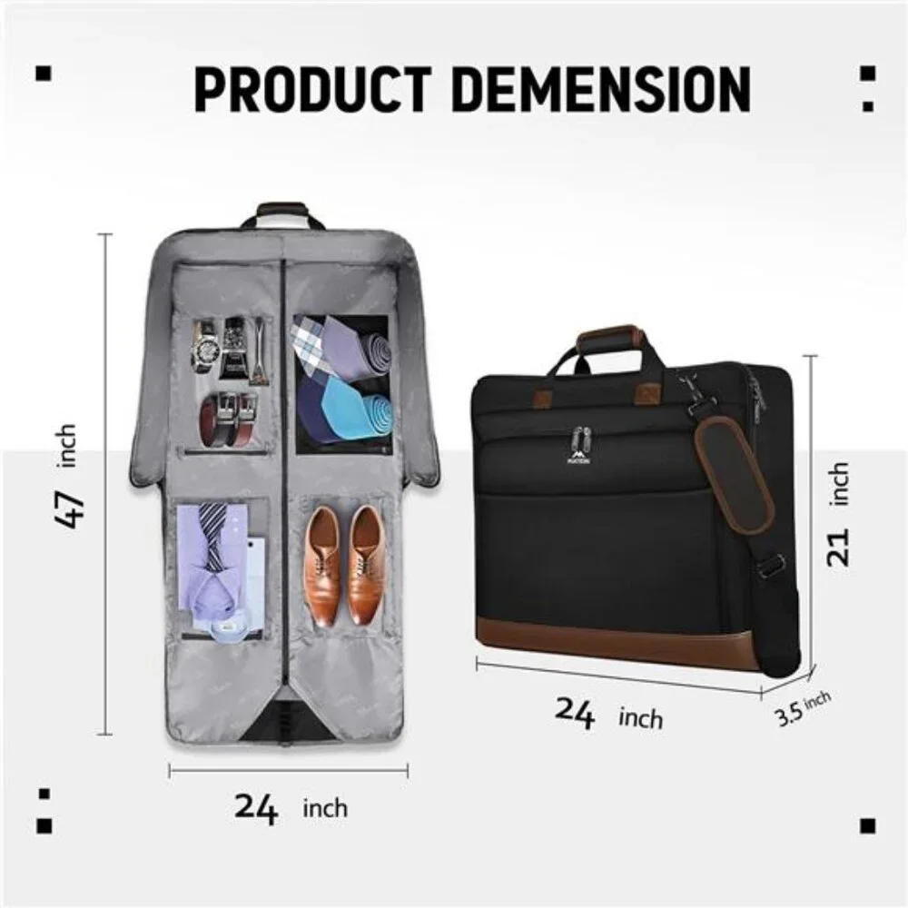 New Suit Garment Bag for Travel, Large Garment Bags for Hanging Clothes